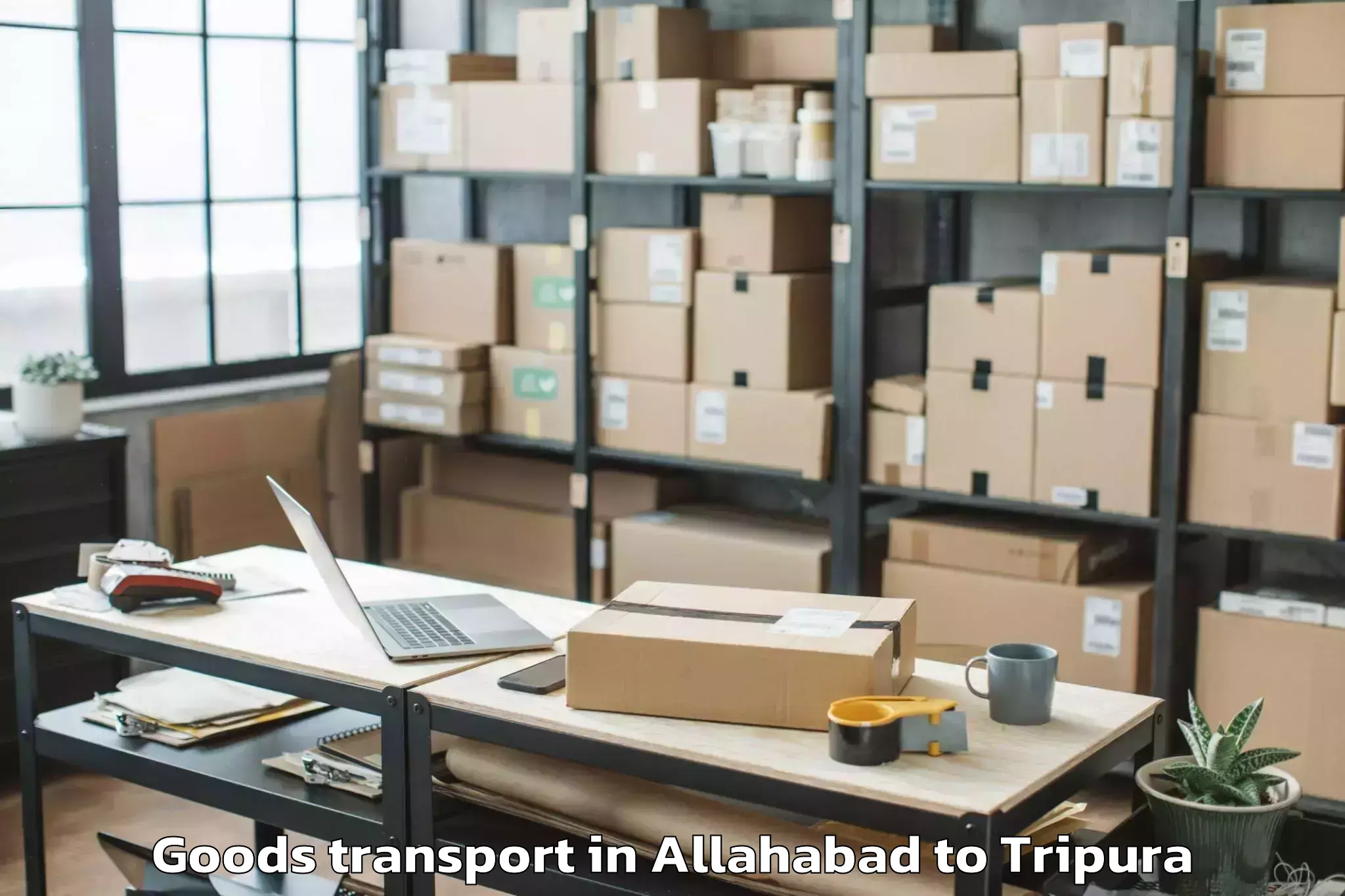 Trusted Allahabad to Panisagar Goods Transport